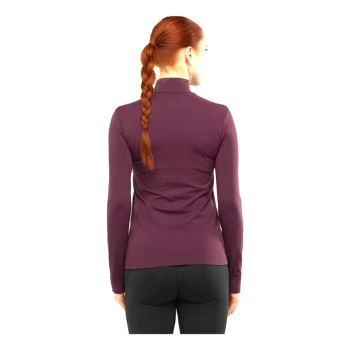 Salomon Comet Seamless Half Zip Femme Prune – Image 3