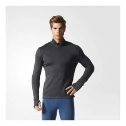 Adidas Climaheat Zip Tee Homme Noir -Vêtements De Sport main 171438 116003 3 cf12