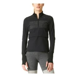 Adidas Supernova Storm 1/2 Zip Homme Noir -Vêtements De Sport main 174252 117782 3 0583