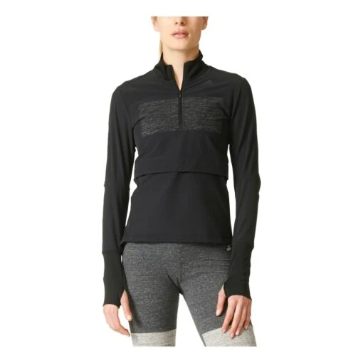 Adidas Supernova Storm 1/2 Zip Homme Noir – Image 3