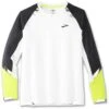 Brooks Running Run Visible Long Sleeve Homme Blanc