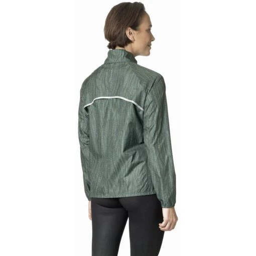 Odlo Veste Zeroweight Print Femme Vert – Image 3