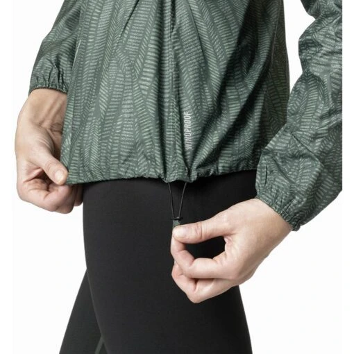 Odlo Veste Zeroweight Print Femme Vert – Image 4