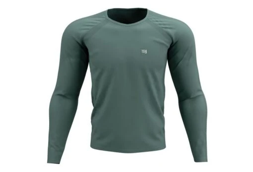 Compressport Training Tshirt Long Sleeve Homme Vert