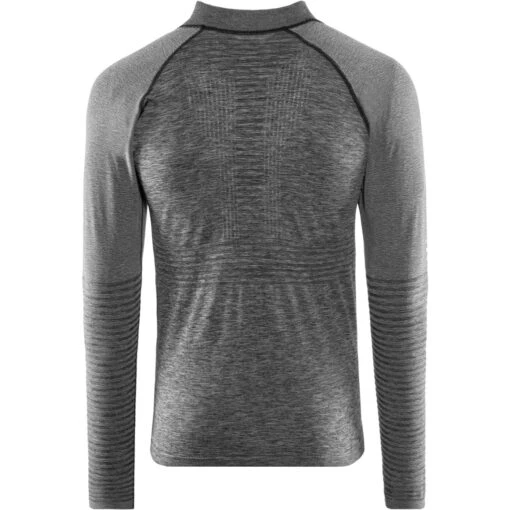 Compressport Seamless Zip Sweatshirt Homme Gris – Image 2