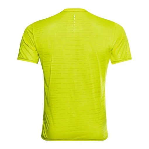 Odlo Zeroweight Engineered CT Short Sleeve Crew Neck Homme Jaune – Image 2