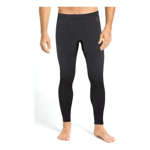 Odlo Base Layer Bottom Long Performance Warm Eco Homme Noir – Image 3