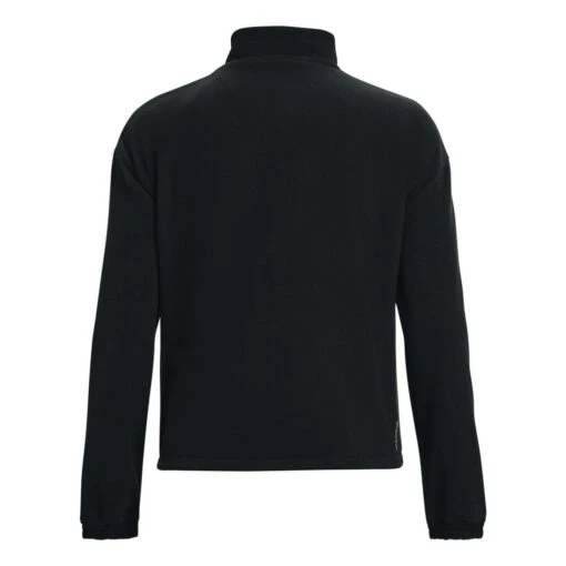 Under Armour Rush Fleece 1/2 Zip Femme Noir – Image 2
