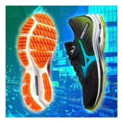 Mizuno Wave Rider 24 Homme Noir -Vêtements De Sport main 325805 208905 4 880f
