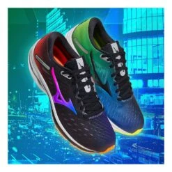 Mizuno Wave Rider 24 Homme Noir -Vêtements De Sport main 325805 208907 6 8c91