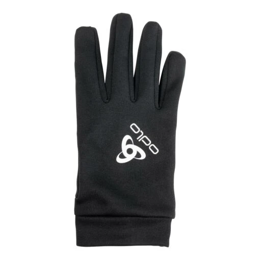Odlo Gloves Stretchfleece Liner Eco E-Tip Homme Noir – Image 2