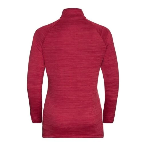 Odlo Run Easy Warm Midlayer 1/2 Zip Femme Framboise – Image 2