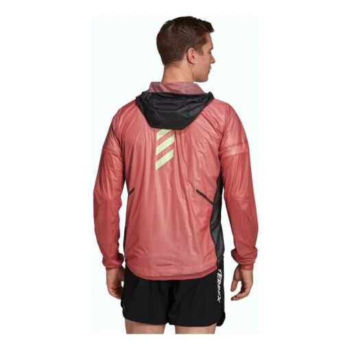Adidas Agravic Rain Jacket Homme Rouge – Image 2