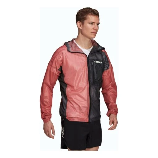 Adidas Agravic Rain Jacket Homme Rouge – Image 4