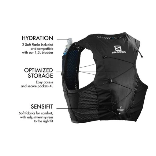 Salomon Active Skin 4 Noir – Image 2
