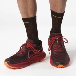 Salomon Glide Max TR Homme Rouge -Vêtements De Sport main L47317300 0 MOD GLIDE MAX TRBitter Chocolate Red Dahlia Shocking Orange 4708
