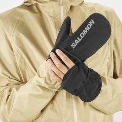 Salomon Bonatti WaterProof -Vêtements De Sport main LC1897900 4 MOD bonattiwpmitten deepblackreflectivecharcoal systemeouvertu cb90