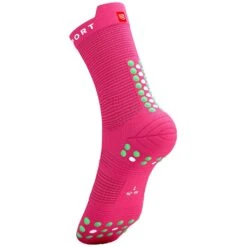 Compressport Pro Racing Socks V4.0 Run High Rose -Vêtements De Sport main pro racing socks v4 run high hot pink 1 1 f780