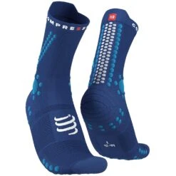 Compressport Pro Racing Socks V4.0 Run High Bleu Foncé