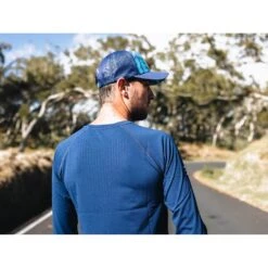 Compressport Training Tshirt Long Sleeve Homme Bleu -Vêtements De Sport main training tshirt ls dark blue 3 1 bb2d