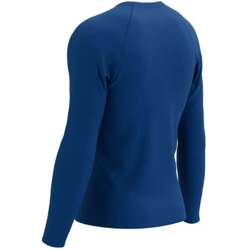 Compressport Training Tshirt Long Sleeve Homme Bleu – Image 3